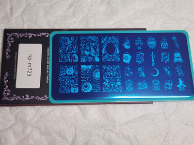 Maniology Nail Stamping Plate - M723 - From Halloween Box of Spells