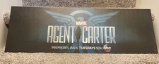 WDW Bus/Tram Ad Sign 11x33 Agent Carter Heavy Cardboard