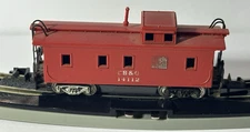 N Scale Micro-Trains KD 50081 CB & Q 34' Wood Sheathed Caboose #14112