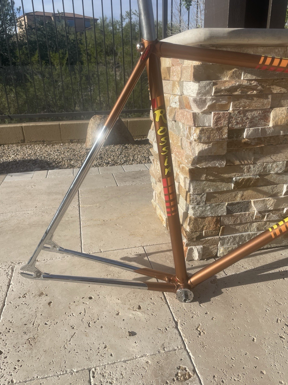Rossin Track Frameset Bike pista bronze Campagnolo cinelli njs Fixed