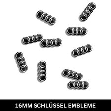2x Audi Schlüssel Logo Alu Emblem 16x6 m Aufkleber  Funkfernbedienung Audi A6 A4