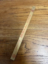 Vintage Shell Motor Oil Gasoline Gauge Wooden Advertising Stick Service Station