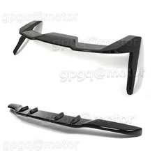 For Jeep Grand Cherokee SRT 13-2021 V2 Gloss BLK Rear Roof Spoiler+Tail Mid Wing