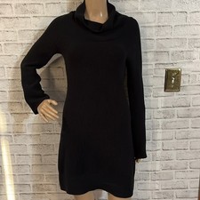 Cop Copine Meily black knit turtleneck dress size 1 small s