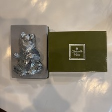 Christofle  Lumiere DArgent Bear Figure Pierc...