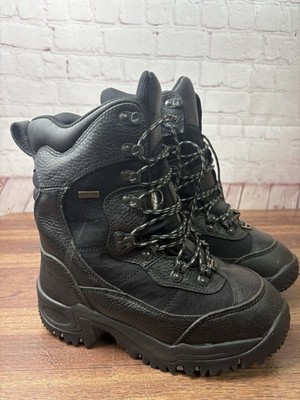 Cabela s black leather Thinsulate dry plus ultra extreme cold boots 9D
