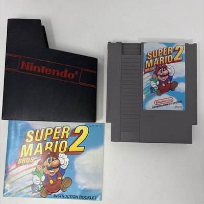 Nintendo Super Mario Bros. 2 (Nintendo NES) Cartridge w/ Sleeve & Booklet