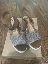 NEW Sofft Women  s Samyra Sandal - Animal Print - Size 8