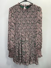 Lulus Women's Multicolor Floral Long Sleeve Side Zip Dress, Size S. NWT. 2R