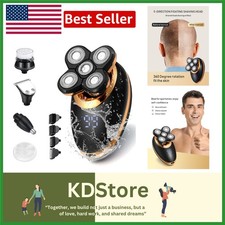 Luxury 5-in-1 Bald Head Shavers - Cordless and Waterproof for All Body Grooming
