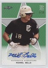 2020 Leaf Perfect Game National Showcase Green 1/10 Michael Bello Auto nd3