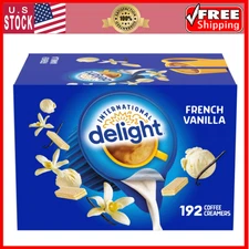 French Vanilla, Single-Serve Coffee Creamers, 192 Count (Pack of 1), Shelf Sta