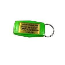 Radio Shack Whistle A Happy Tune Green Keychain