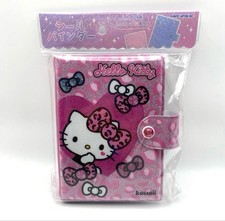 Hello Kitty Sticker Seal Binder Pink Leopard Print Sticker Book
