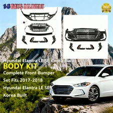 Complete Bumper Cover Set For 2017 2018 Hyundai Elantra LE SE Korea Built