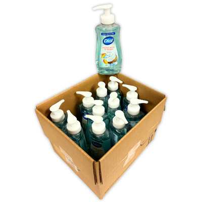 Wholesale Dial Hand Soap Coconut Water & Mango 7.5 oz each 12 Pack