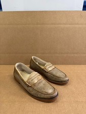 NWD G.H. Bass Co. Weejuns Leather Penny Loafers Mid Brown Mens Size 8.5 US