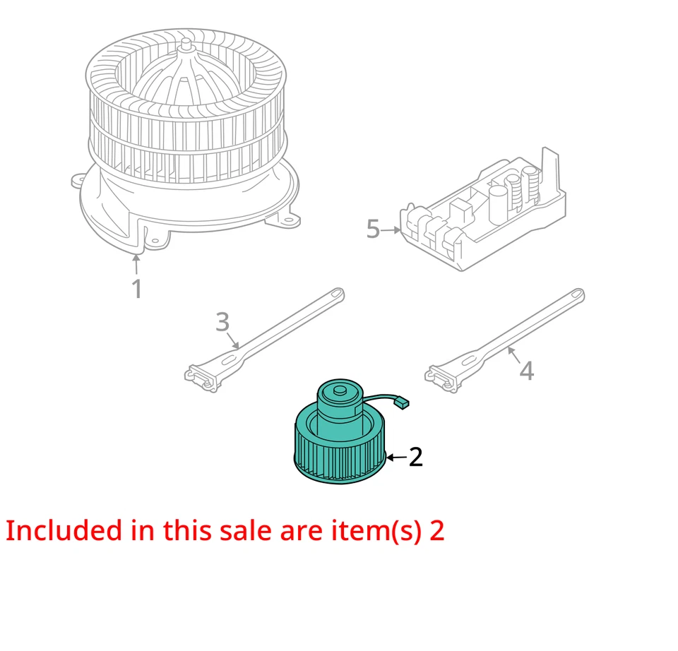 BMW 745i 2002-2005 calefacción aire acondicionado trasero motor FBXZI Foto 2 de 3