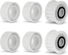 Robotic Pool Cleaner Replacement Parts: Guide Wheels & Pulley Gears 4+2 Pack