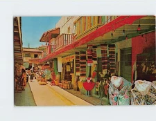 Postcard Market Place Scene Tijuana BC Mexico