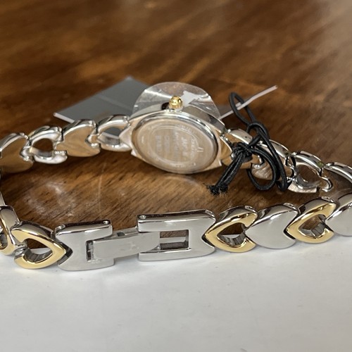 BULOVA Heart Link Stainless Steel Two-Tone Women's Watch - 98V02 MSRP: $295 - Picture 6 of 8
