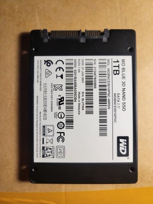 Western Digital Blue 3D NAND 1TB 2.5 SATA SSD WDS100T2B0A