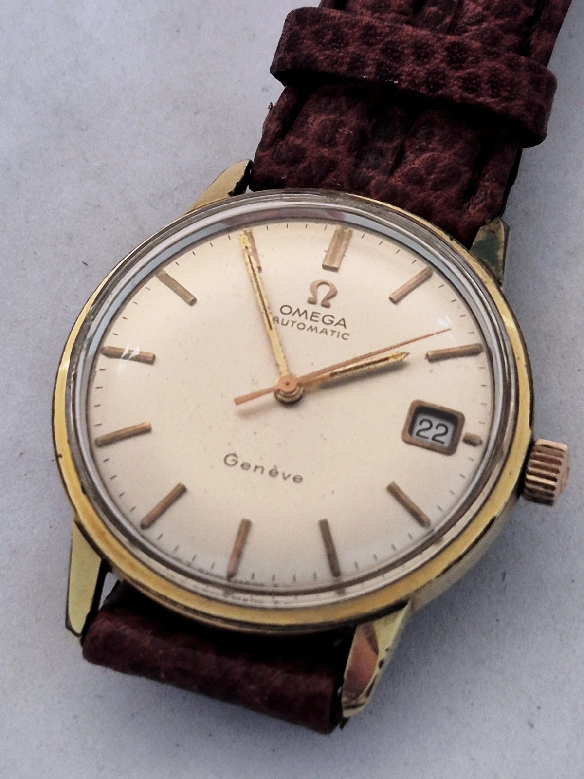 Omega — OMEGA SEAMASTER WRISTWATCH AUTOMATIC CAL 565 STEEL AND GOLD FILLED CASE