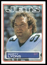 Marty Lyons 1983 Topps #347 New York Jets