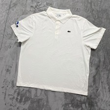 Lacoste Sport Miami Open Tennis Polo Shirt White US 3XL FR 8