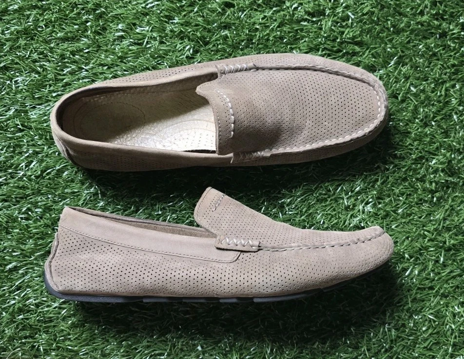 Mocassini slip on UGG Henrick Perf Treadlite scarpe da guida uomo taglia 10 5