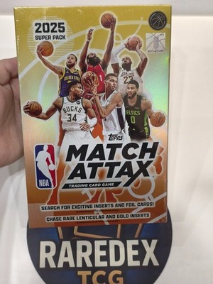 2025-26 Topps Match Attax NBA Super Pack Edition Sealed Box  9 Cards * 10 Packs