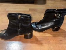 Tory Burch Black Sofia Dress Leather Ankle Bootie 10