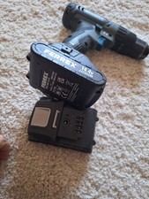 18V Cordless Electric Drill Driver with 2 Batteries and Charger for Home Use