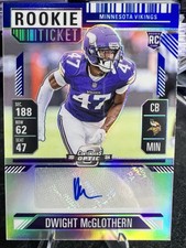 2024 Contenders Optic Dwight McGlothern Rookie Ticket  Auto Silver Prizm #170
