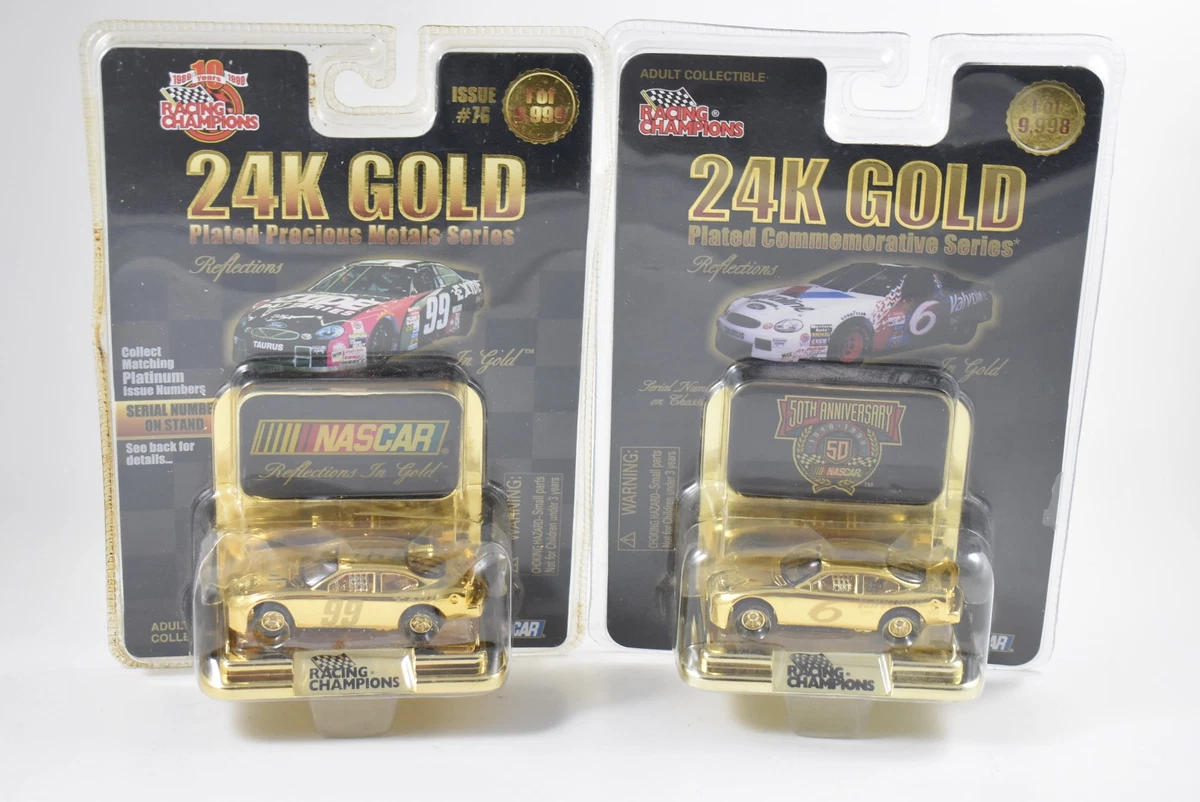 25+ Racing Champions Diecast Racing Cars Gold 1998 Vehicle Year