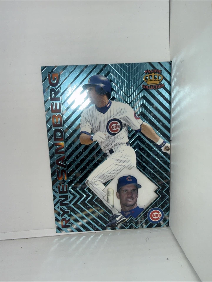 Pacific Prisms #88 Ryne Sandberg 1997 azul claro paralelo raro cachorros paralelos Foto 2 de 4