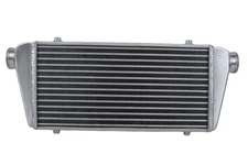 Overall size 24.5''X10.3''X2.7'' in/outlet 2.2" Front Mount Aluminum Intercooler