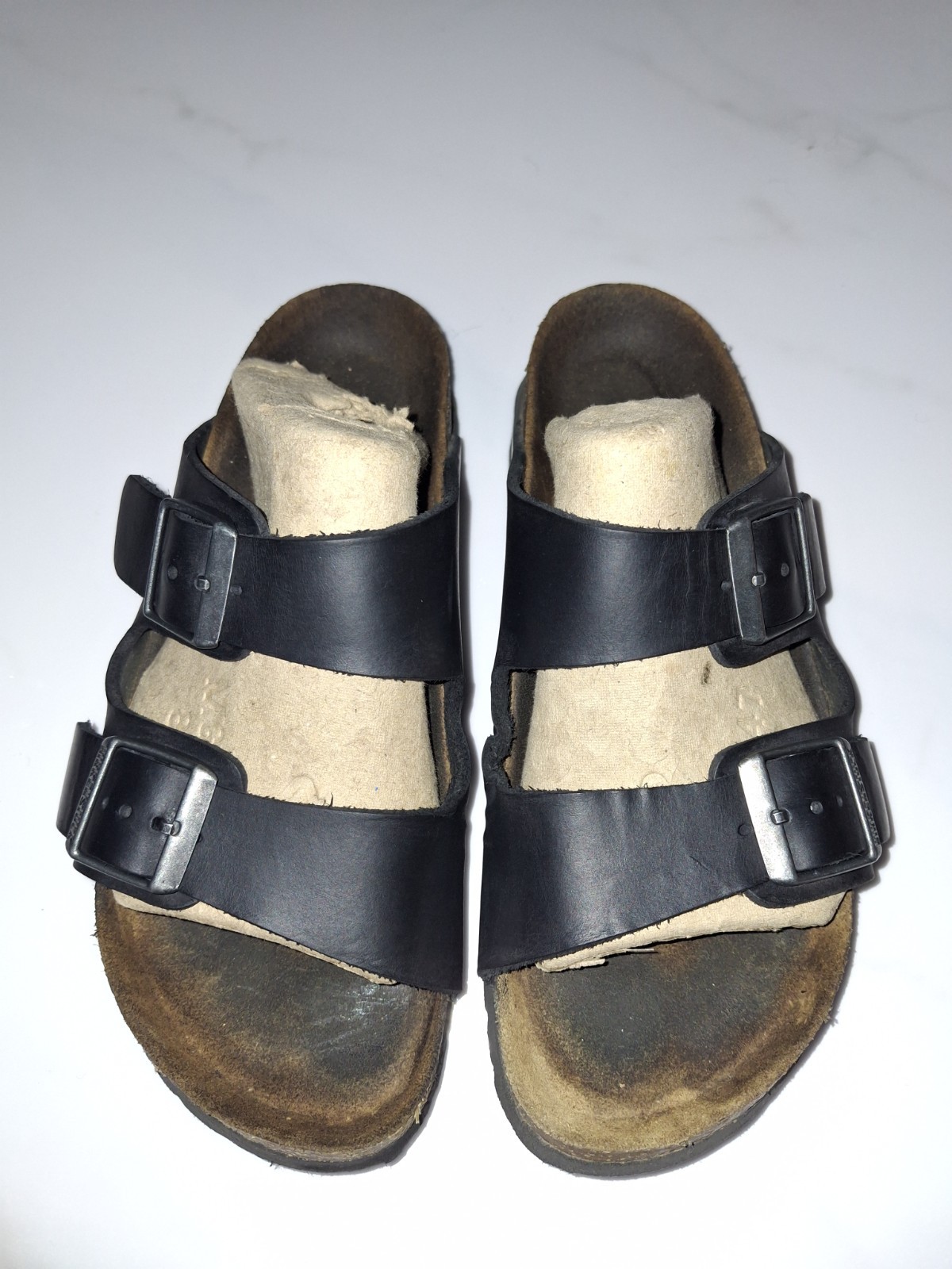 Birkenstock Arizona Leather Flat Women's Sandals - Black, US L6 EU 37
