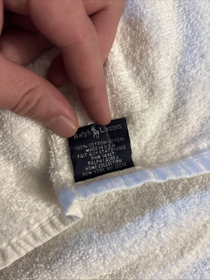 Toalla de playa Ralph Lauren vintage con banderas ancla años 80 Foto 4 de 4