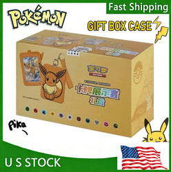 Pokemon TCG S-Chinese 9 Colors Eevee Card Display Frame Gift Box Case (8 Box)