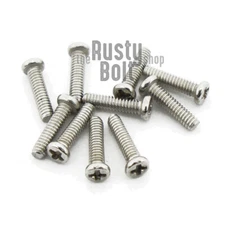 M1.2 x 5mm, Phillips Pan Head Screws, A2 304 18-8, Stainless Steel