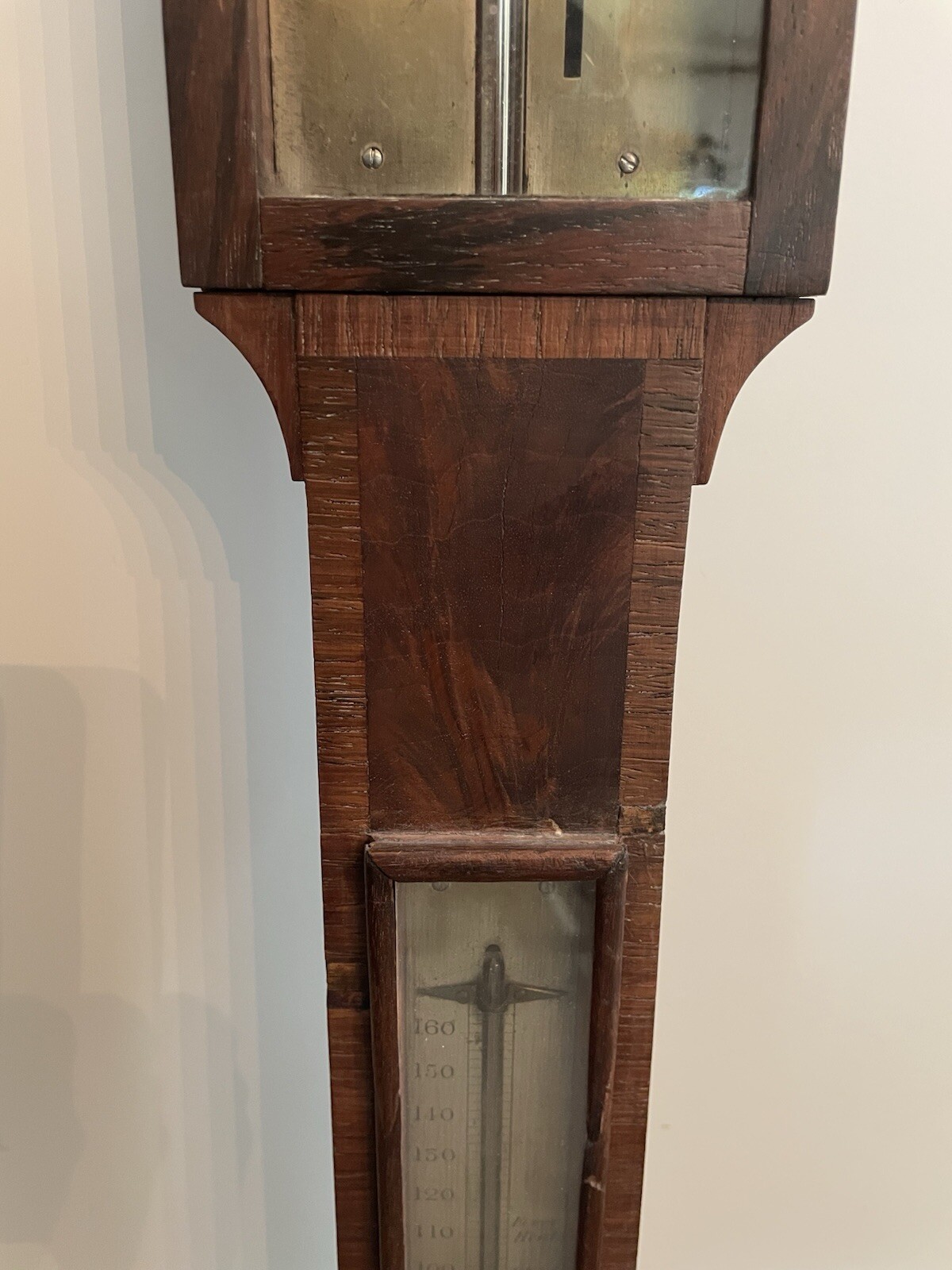 Antique L.C. Francis Barometer Thermometer Philadelphia PA USA 1850s 38” Working