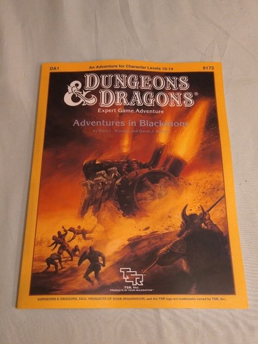 Dungeons and Dragons Reprint of DA1 Adventures in Blackmoor