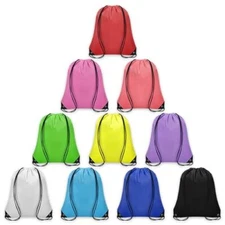Pcs Drawstring Backpack Bulk Cinch Bag, Drawstring Bags Polyester 10 Multicolor