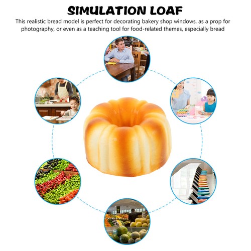Artificial Bread Model Faux Bread Ornament Photography Prop Artificial Bread - Afbeelding 7 van 12