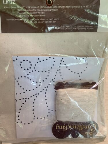 Dritz Candlewicking Feathered Crown Kit 9009 12x12 vintage cottage farmhouse - Picture 3 of 4