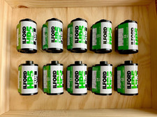 10x Empty Reusable 35mm HP5 400 Film Cartridges Canisters Cassettes Bulk Loading