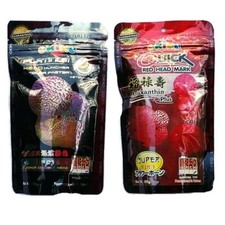 Okiko Cichlid Flowerhorn Fish Food Quick Red Platinum 2 XL Floating Pellet 100g
