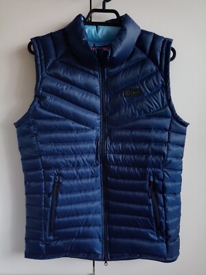 NIKE MANCHESTER CITY DOWN FILL GILET VEST SIZE S (867360 410) NAVY