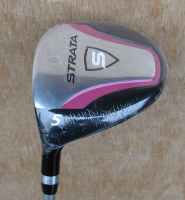 LADIES STRATA FAIRWAY 5 WOOD 18 LOFT WOMENS FLEX LEFT HANDED PINK BRAND NEW